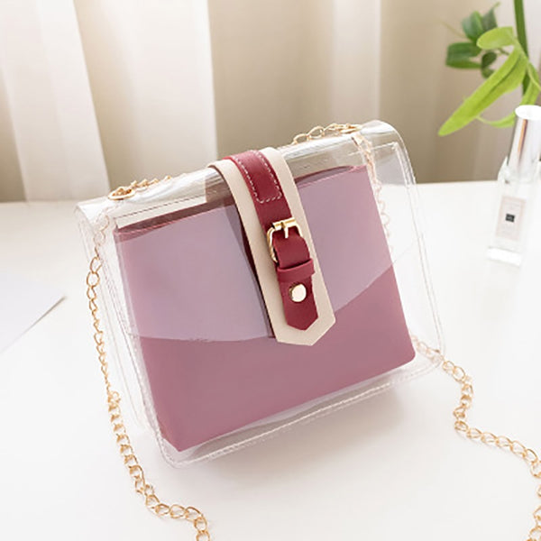 Casual Transparent PVC Jelly Shoulder bags for Women 2019 Brand Travel Handbags Crossbody Mobile Phone Change Purse Ladies Girl