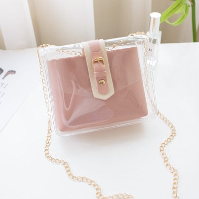 Casual Transparent PVC Jelly Shoulder bags for Women 2019 Brand Travel Handbags Crossbody Mobile Phone Change Purse Ladies Girl