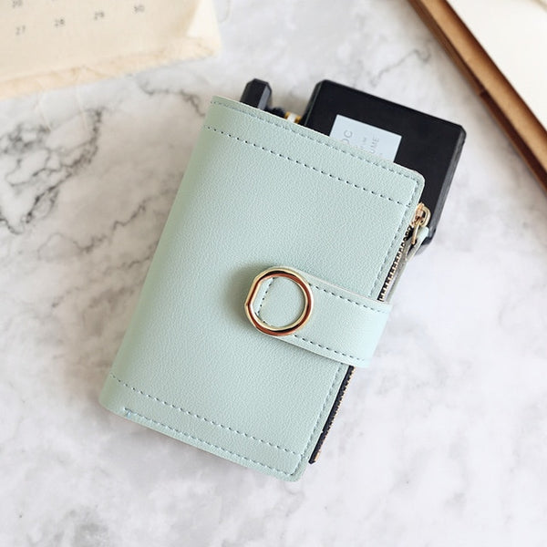 Women Wallets Small Fashion Brand Leather Purse Women Ladies Card Bag For Women 2018 Clutch Women Female Purse Money Clip Wallet