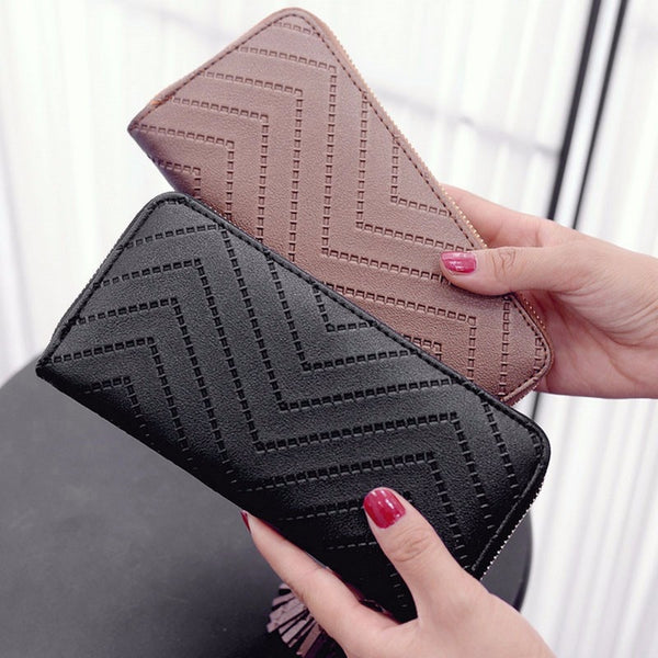 Long Wallet Women Purses Tassel Fashion Coin Purse Card Holder Wallets Female High Quality Clutch Money Bag PU Leather Wallets