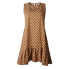Lossky Women Summer Dress Fashion Polka Dot Dress Sleeveless Beach Mini Dress Casual Printed Short Loose Blue Sundress New 2019