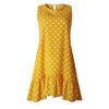 Lossky Women Summer Dress Fashion Polka Dot Dress Sleeveless Beach Mini Dress Casual Printed Short Loose Blue Sundress New 2019