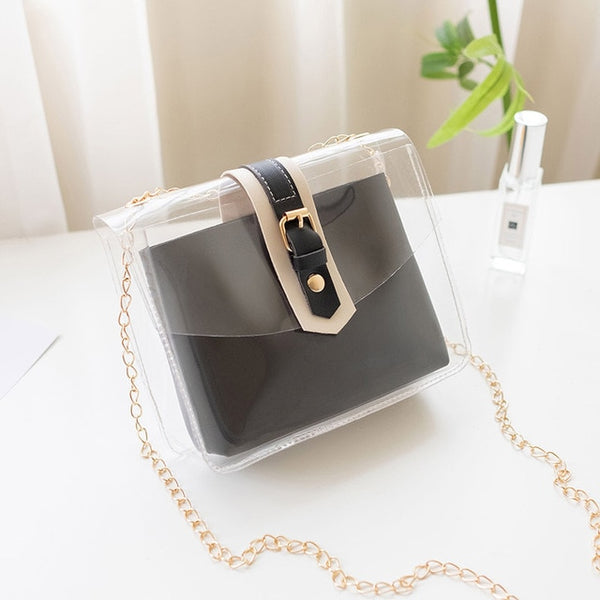 Casual Transparent PVC Jelly Shoulder bags for Women 2019 Brand Travel Handbags Crossbody Mobile Phone Change Purse Ladies Girl