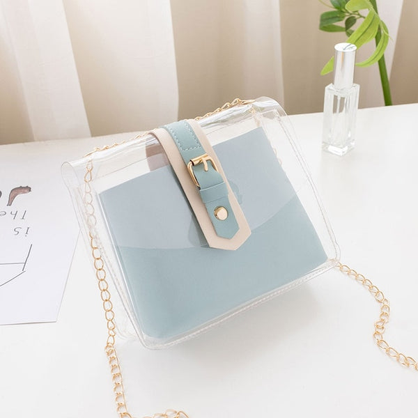 Casual Transparent PVC Jelly Shoulder bags for Women 2019 Brand Travel Handbags Crossbody Mobile Phone Change Purse Ladies Girl