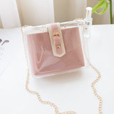Casual Transparent PVC Jelly Shoulder bags for Women 2019 Brand Travel Handbags Crossbody Mobile Phone Change Purse Ladies Girl