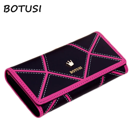 2019 New Fashion Women Wallets Drawstring Nubuck Leather Zipper Wallet Women's Long Design Purse Two Fold More Color Clutch