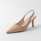 ZHENZHOU Charming Elegant Sexy Multicolor Suede Women's Slingback High Heels Pump/Sandals Shoes Dress Party OL Valentine Shoes