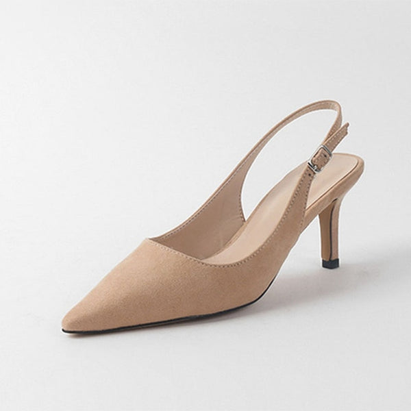 ZHENZHOU Charming Elegant Sexy Multicolor Suede Women's Slingback High Heels Pump/Sandals Shoes Dress Party OL Valentine Shoes