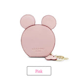 New fashion design Mickey head wallets women wallets small cute cartoon kawaii card holder key chain money bags for girls ladie