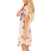 Summer women dresses Fashion O Neck Women Floral Print Mini Dress Summer Short Sleeve Dresses Party Wedding Vestido