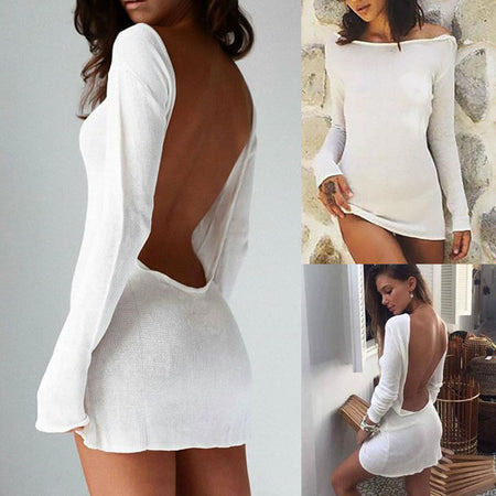 Macheda Fashion Women Solid Spaghetti Straps Backless Sleeveless Sexy Dresses Bottom Length Adjustable Ladies Casual Dress Ne'w