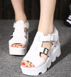2019 Summer Sandals Shoes Women High Heel Casual Shoes footwear flip flops Open Toe Platform Gladiator Sandals Women Shoes m693