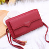 Phone Bag Women Wallets Leather Shoulder Bag Long Culutch Fashion Large Capacity Card Holder Female Zipper Wallet Slim Purse