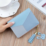 Geometric Women Clutch Pink Wallets Phone Pocket Purse Card Holder Patchwork Women Long Wallet Lady Fashion Short Coin Burse