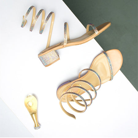 Eilyken 2019 New Designer Print Denim Sandals Roman Sandals High Quality Wedges High Heels Peep-Toe Platform Shoes Woman