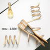 Summer Women Sandals 2019 Fashion Sexy Rhinestone Mid Heel Tied Party Breathable Comfort Shopping Woman Walking Casual Shoes