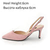 Women Sandals High Heels Summer Brand Woman Pumps Thin Heels Party Shoes Pointed Toe Slip On Office Ladie Dress Shoe Plus SizeDE