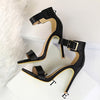 Plus Size 43 Women Classic Satin 11cm High Heels Fetish Silk Sandals Female Gladiator Summer Cheap Shoes Lady Green Sexy Pumps